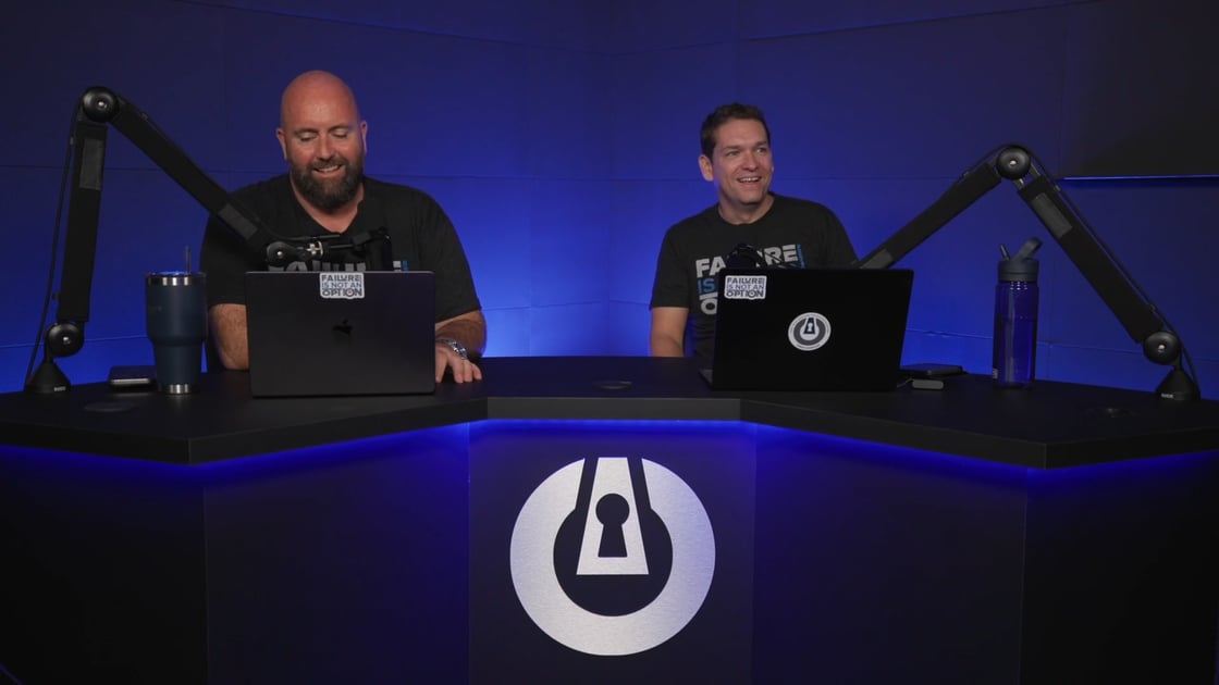 ThreatLocker CEO Danny Jenkins (right) and CPO Rob Allen